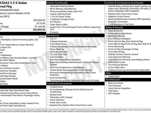 Used 2023 MAZDA MAZDA3 s image 35