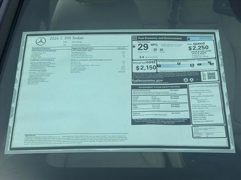 New 2026 Mercedes-Benz C 300 Sedan image 17