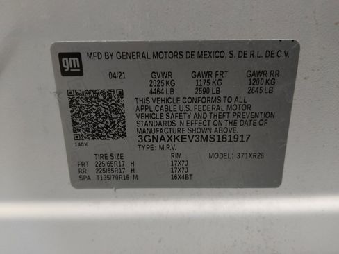 Used 2021 Chevrolet Equinox LT w/ LPO, Floor Liner Package FWD image 33