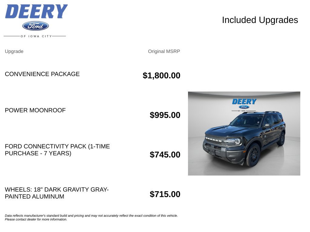 New 2026 Ford Bronco Sport Big Bend w/ Convenience Package AWD/4WD image 15