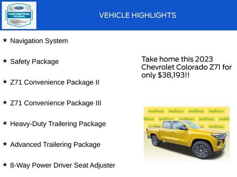 Used 2023 Chevrolet Colorado Z71 w/ Z71 Convenience Package 2 AWD/4WD image 18