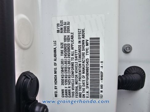 Used 2021 Honda Pilot Touring image 14