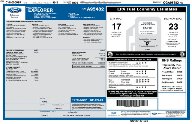 Used 2012 Ford Explorer XLT AWD/4WD image 38