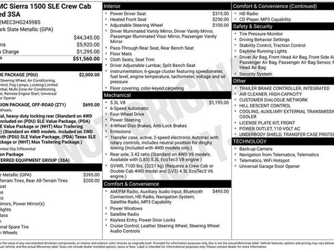 Used 2017 GMC Sierra 1500 SLE w/ SLE Value Package image 2