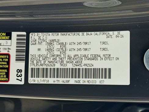 New 2026 Toyota Tacoma SR5 AWD/4WD image 34