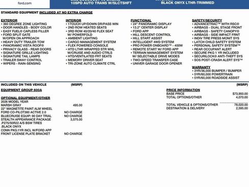 New 2026 Ford Expedition Platinum w/ Stealth Appearance Package image 2