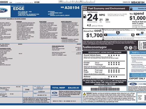 Used 2021 Ford Edge SEL w/ Convenience Package FWD image 4