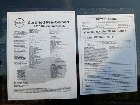 Used 2025 Nissan Frontier SL AWD/4WD image 33