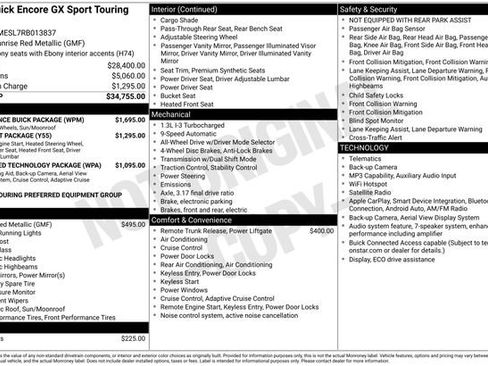 Used 2024 Buick Encore GX Sport Touring w/ Experience Buick Package AWD/4WD image 31