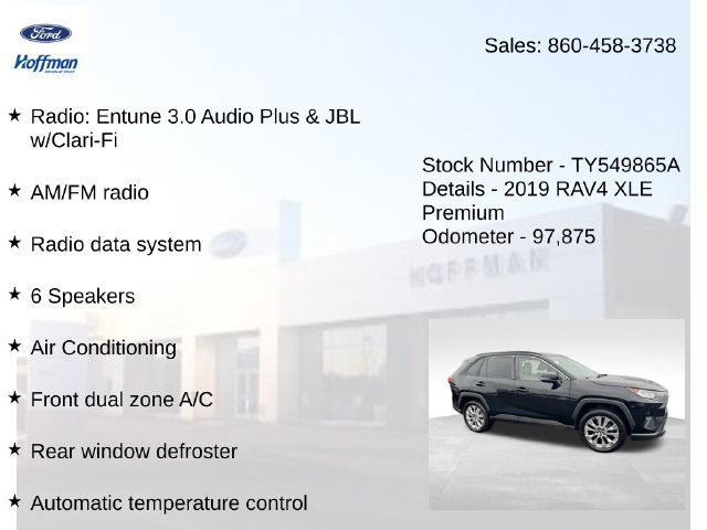 Used 2019 Toyota RAV4 XLE Premium w/ Cold Weather Package AWD/4WD image 10