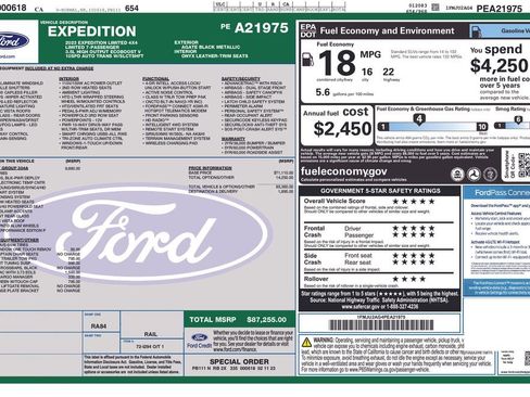 Used 2023 Ford Expedition Limited image 2