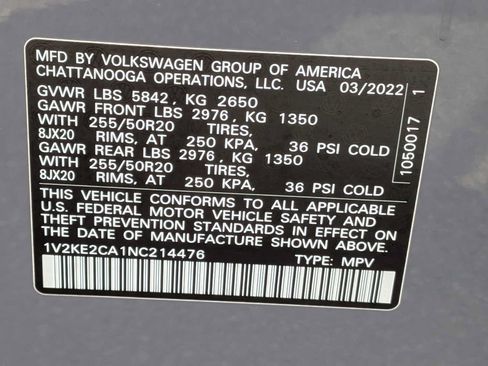 Used 2022 Volkswagen Atlas Cross Sport SE AWD/4WD image 31
