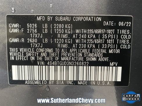 Used 2022 Subaru Outback Wilderness image 43
