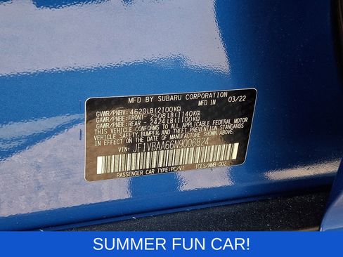 Used 2022 Subaru WRX AWD/4WD image 15
