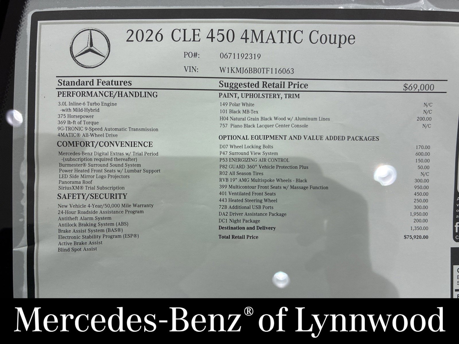 New 2026 Mercedes-Benz CLE 450 4MATIC Coupe image 18