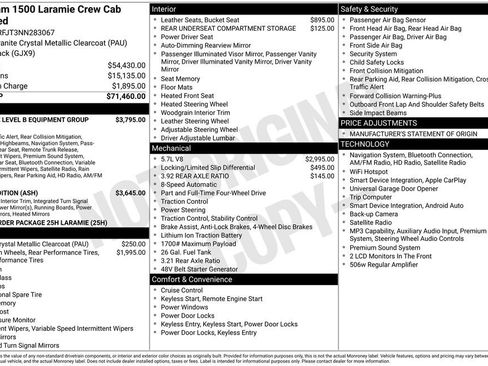 Used 2022 RAM 1500 Laramie AWD/4WD image 50