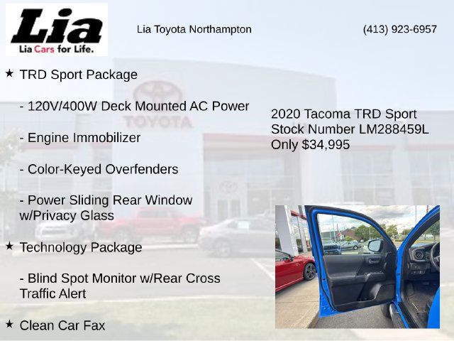 Used 2020 Toyota Tacoma TRD Sport w/ Technology Package AWD/4WD image 7