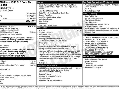 Used 2018 GMC Sierra 1500 SLT w/ All Terrain Package image 6