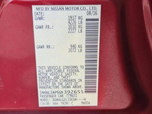 Used 2016 Nissan Altima 2.5 S w/ Power Driver Seat Package FWD image 30