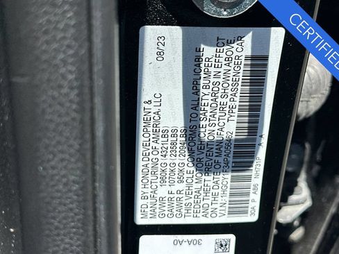 Certified 2023 Honda Accord EX image 30