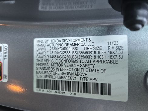 Used 2024 Honda Odyssey EX-L image 33