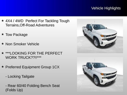 Used 2020 Chevrolet Silverado 1500 Custom w/ Trailering Package AWD/4WD image 4