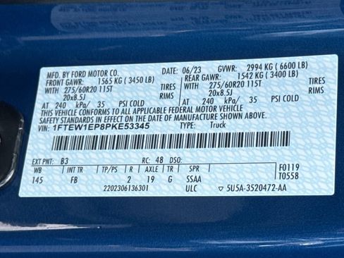 Used 2023 Ford F150 XLT w/ Equipment Group 302A High AWD/4WD image 37