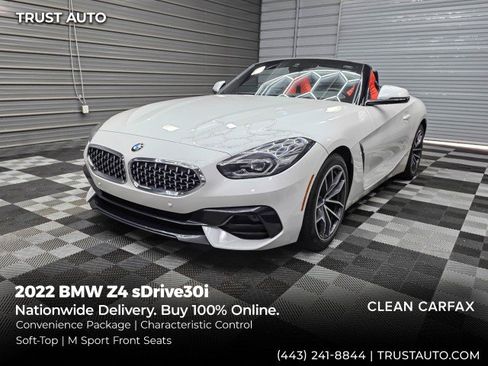 Used 2022 BMW Z4 sDrive30i w/ Convenience Package RWD image 1