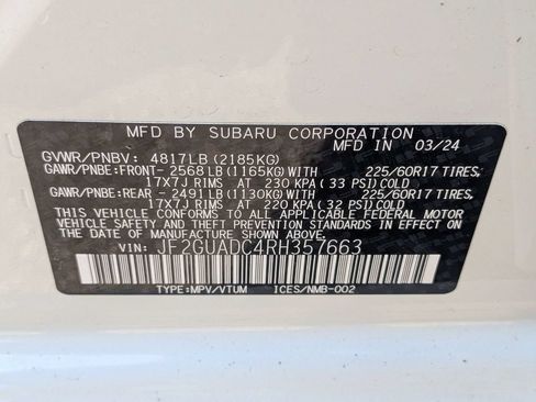 Used 2024 Subaru Crosstrek 2.0i Premium AWD/4WD image 20