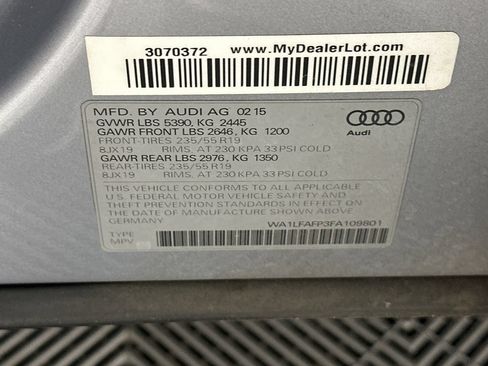 Used 2015 Audi Q5 2.0T Premium Plus w/ Technology Package AWD/4WD image 9
