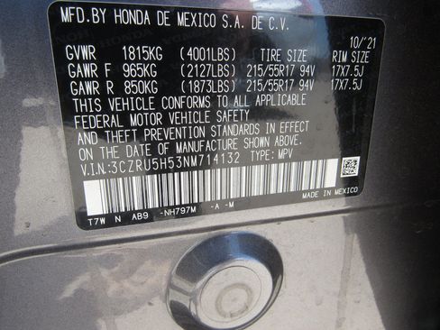Used 2022 Honda HR-V EX image 6