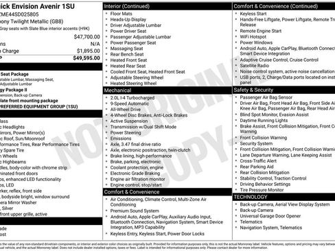 Certified 2025 Buick Envision Avenir image 1