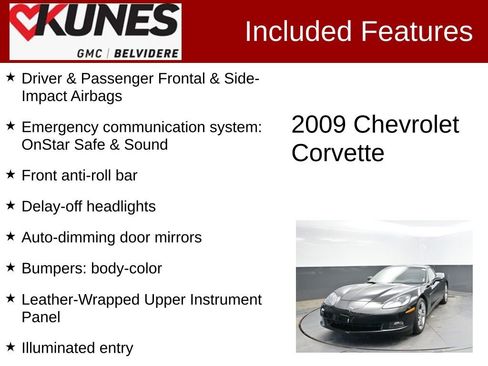 Used 2009 Chevrolet Corvette Coupe w/ Preferred Equipment Group RWD image 3