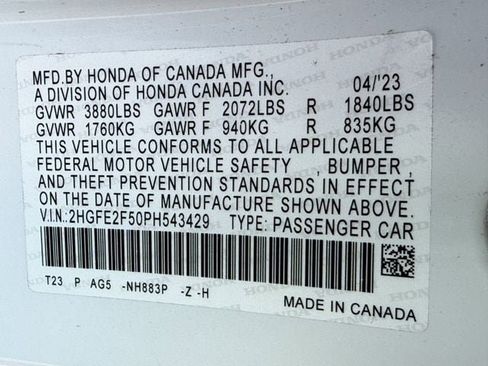 Used 2023 Honda Civic Sport image 27