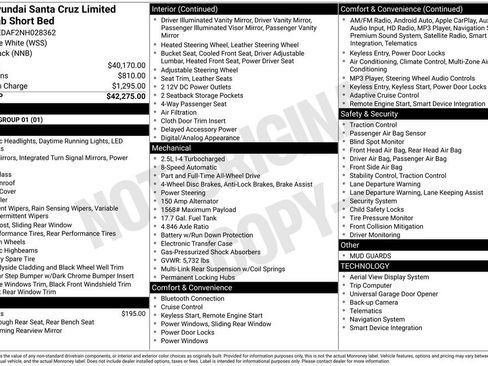 Certified 2022 Hyundai Santa Cruz Limited image 40