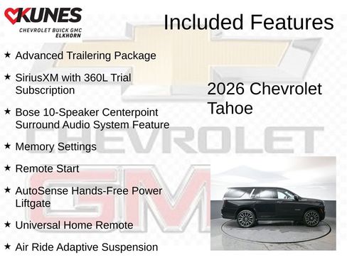 New 2026 Chevrolet Tahoe High Country AWD/4WD image 3