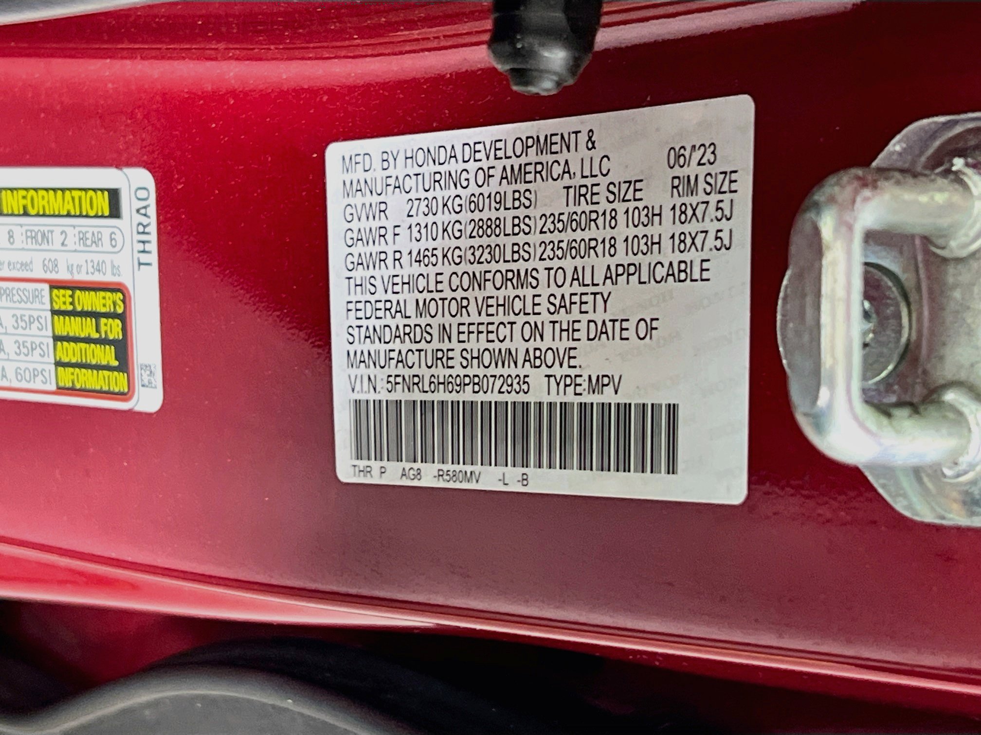 Used 2023 Honda Odyssey EX-L image 33