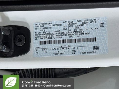 New 2025 Ford F150 Platinum w/ Equipment Group 702A High image 36