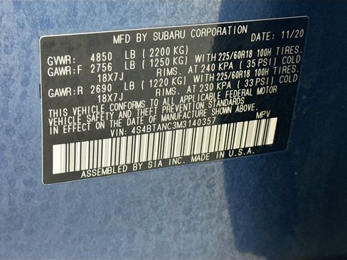 Certified 2021 Subaru Outback Limited w/ Popular Package #2 AWD/4WD image 31