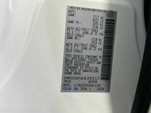 Used 2025 Nissan Frontier PRO-4X w/ Pro Premium Package image 32