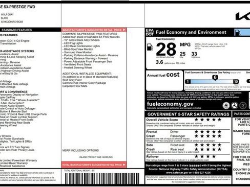 Used 2024 Kia Sportage SX FWD image 2