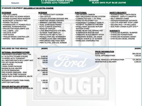 Used 2025 Ford F450 Platinum w/ FX4 Off-Road Package AWD/4WD image 2