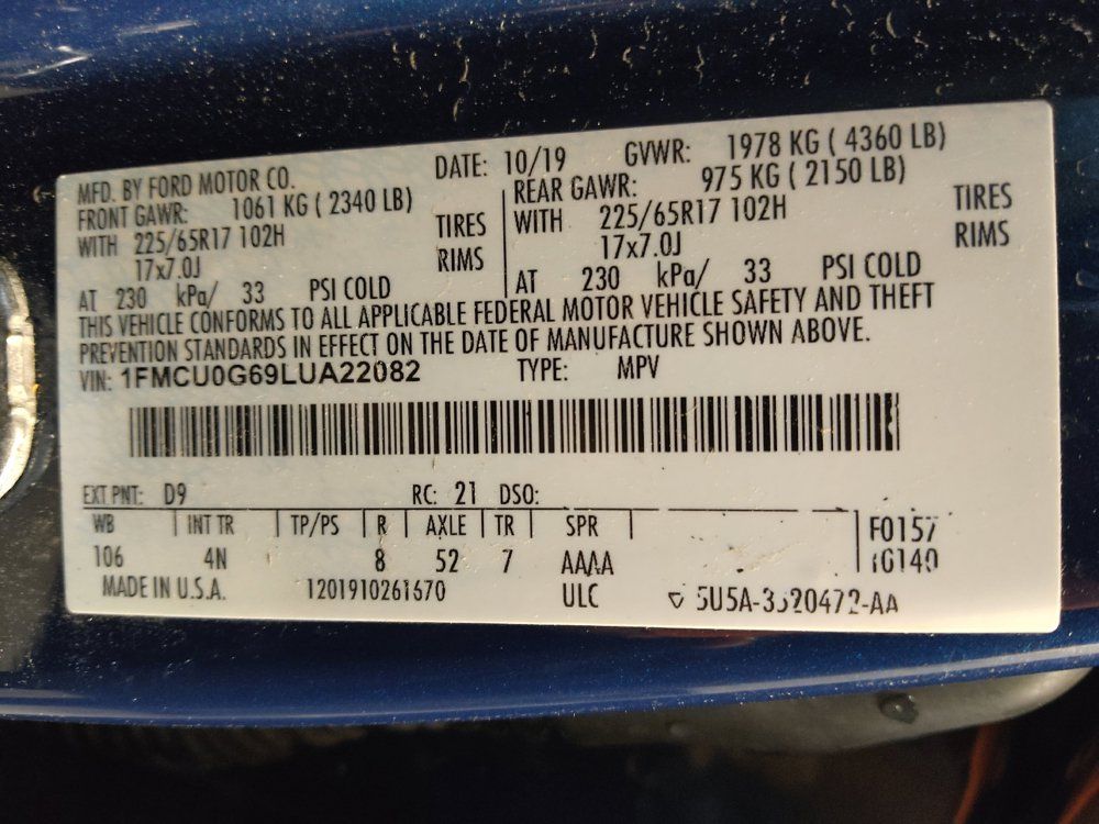Used 2020 Ford Escape SE FWD image 33