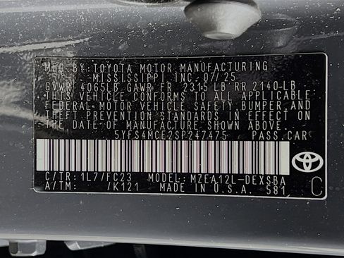 Certified 2025 Toyota Corolla SE FWD image 26