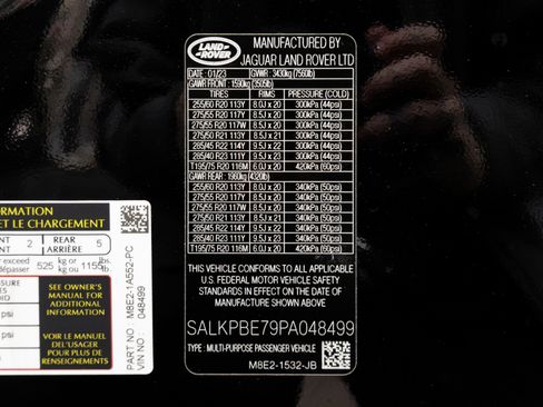 Used 2023 Land Rover Range Rover Long Wheelbase SE image 77