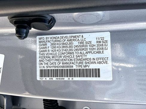 Certified 2022 Honda Pilot Elite image 19