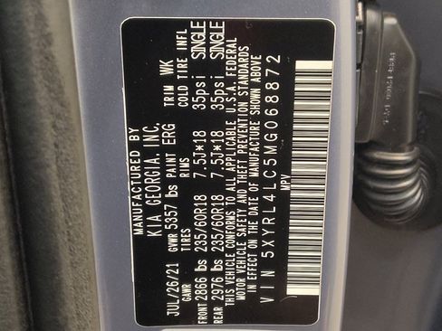 Used 2021 Kia Sorento S w/ Panoramic Sunroof Package FWD image 33