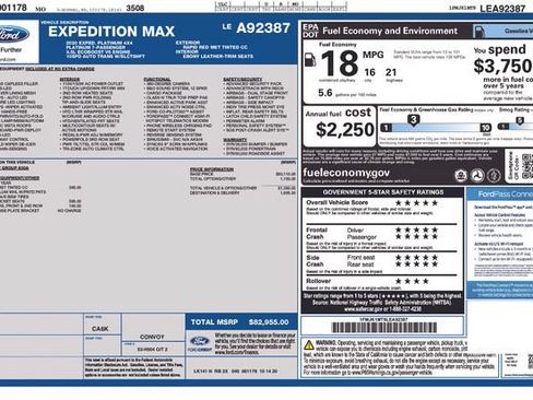 Used 2020 Ford Expedition Max Platinum AWD/4WD image 13