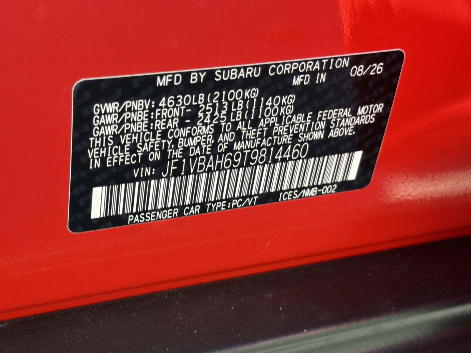 New 2026 Subaru WRX Premium AWD/4WD image 26