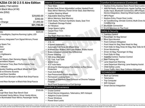 New 2026 MAZDA CX-30 Aire Edition AWD/4WD image 4